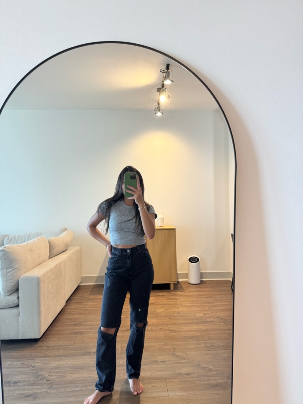 Abercrombie & Fitch Black Straight-Leg Women’s Jeans